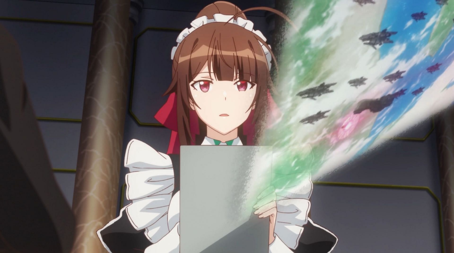 Amagi in I'm the Evil Lord of an Intergalactic Empire episode 6 (Image via Quad)